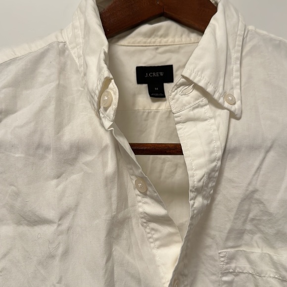 J. Crew - White Short Sleeve Button Down - Picture 2 of 3